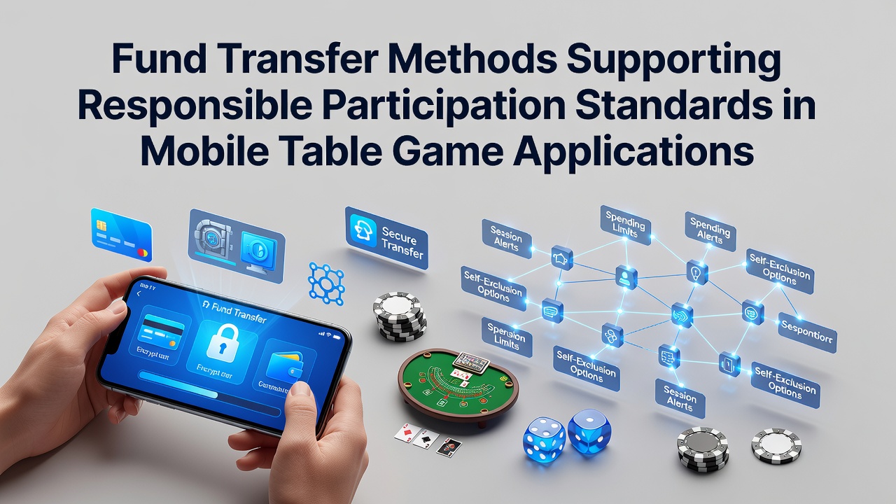 Fund Transfer Methods Supporting Responsible Participation Standards in Mobile Table Game Applications