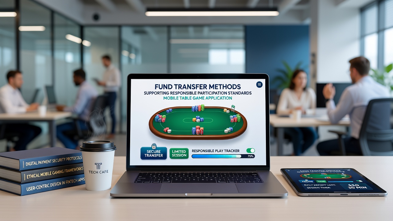 Secure e-wallet transaction screen within a mobile poker application with responsible gambling prompts